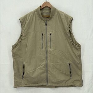 SCOTTeVEST Vest Mens 3XL Beige 101 RFID Travel Full Zip Pockets Hiking Utility